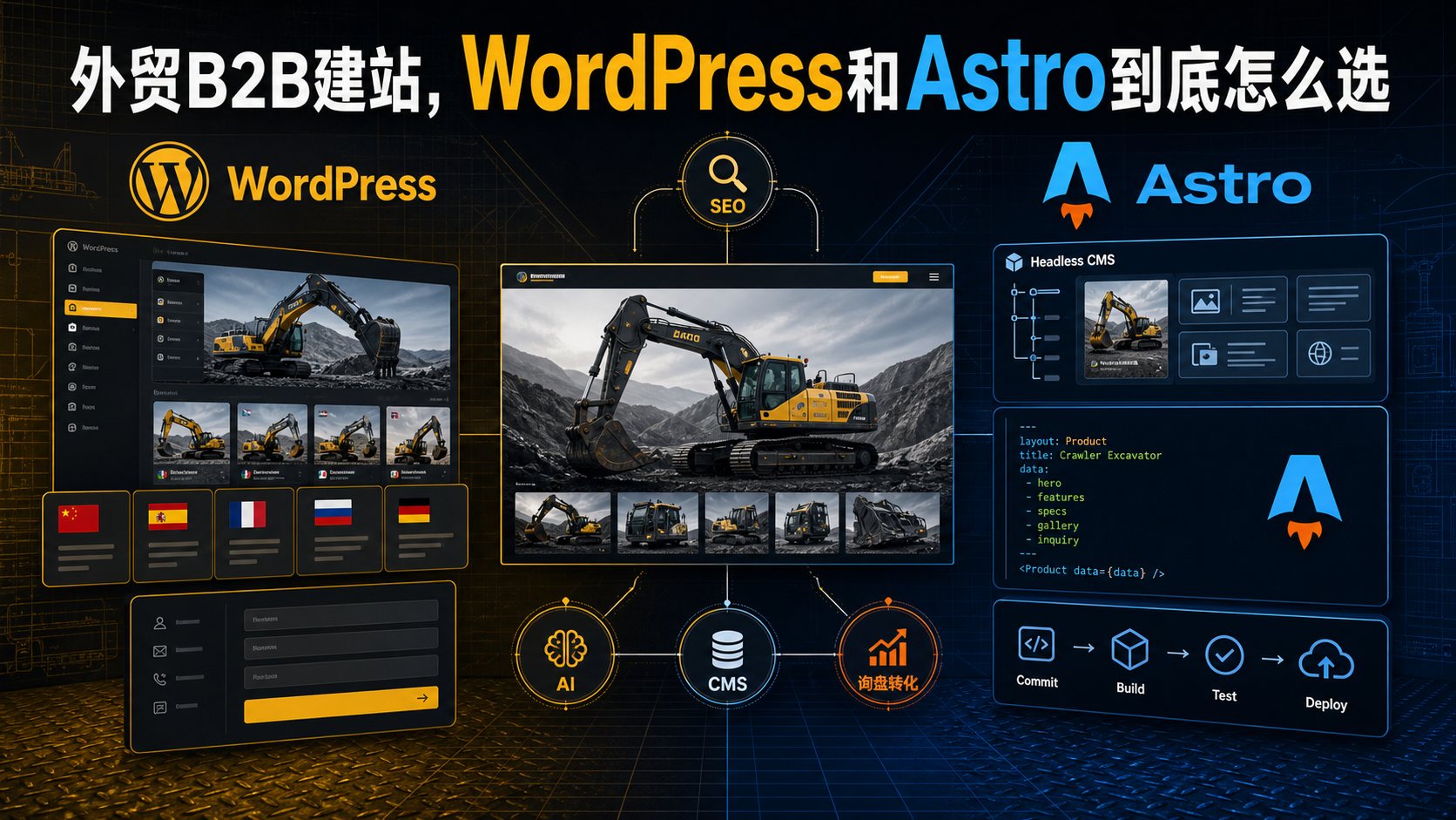 外贸B2B建站,WordPress和Astro到底怎么选